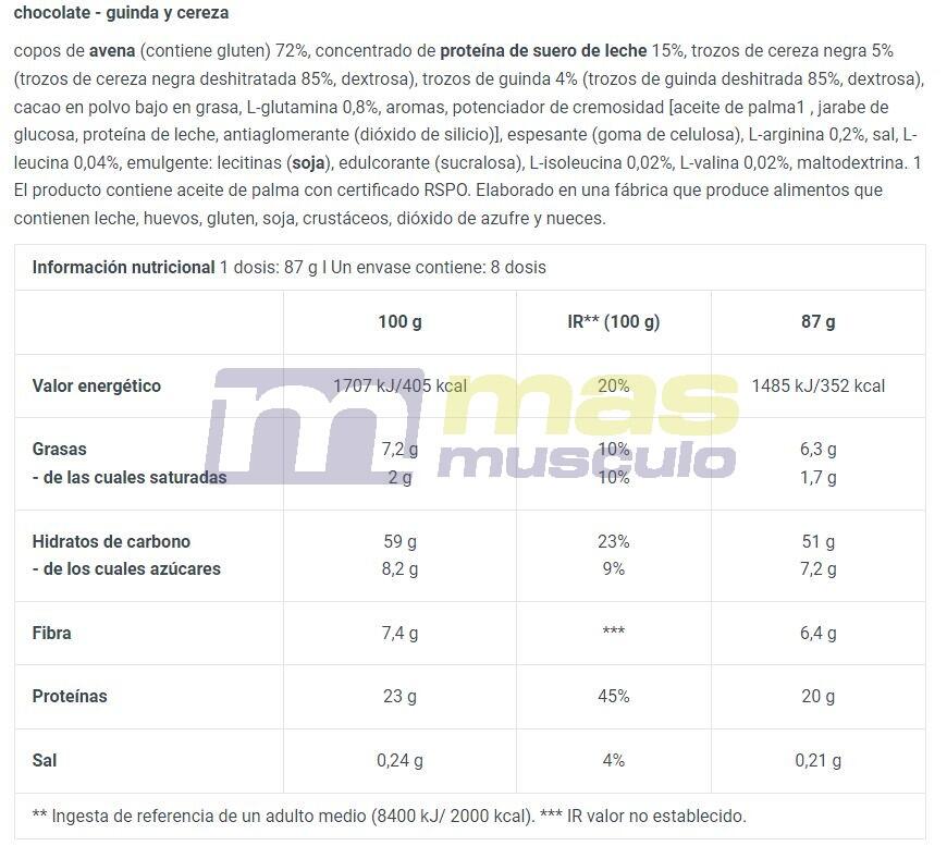 Préparation protéinée - Protein Oatmeal - Chocolat 1000g 4/4