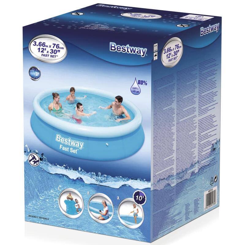 Bestway Fast Set Piscine gonflable rond e 3,66 m x 76 cm