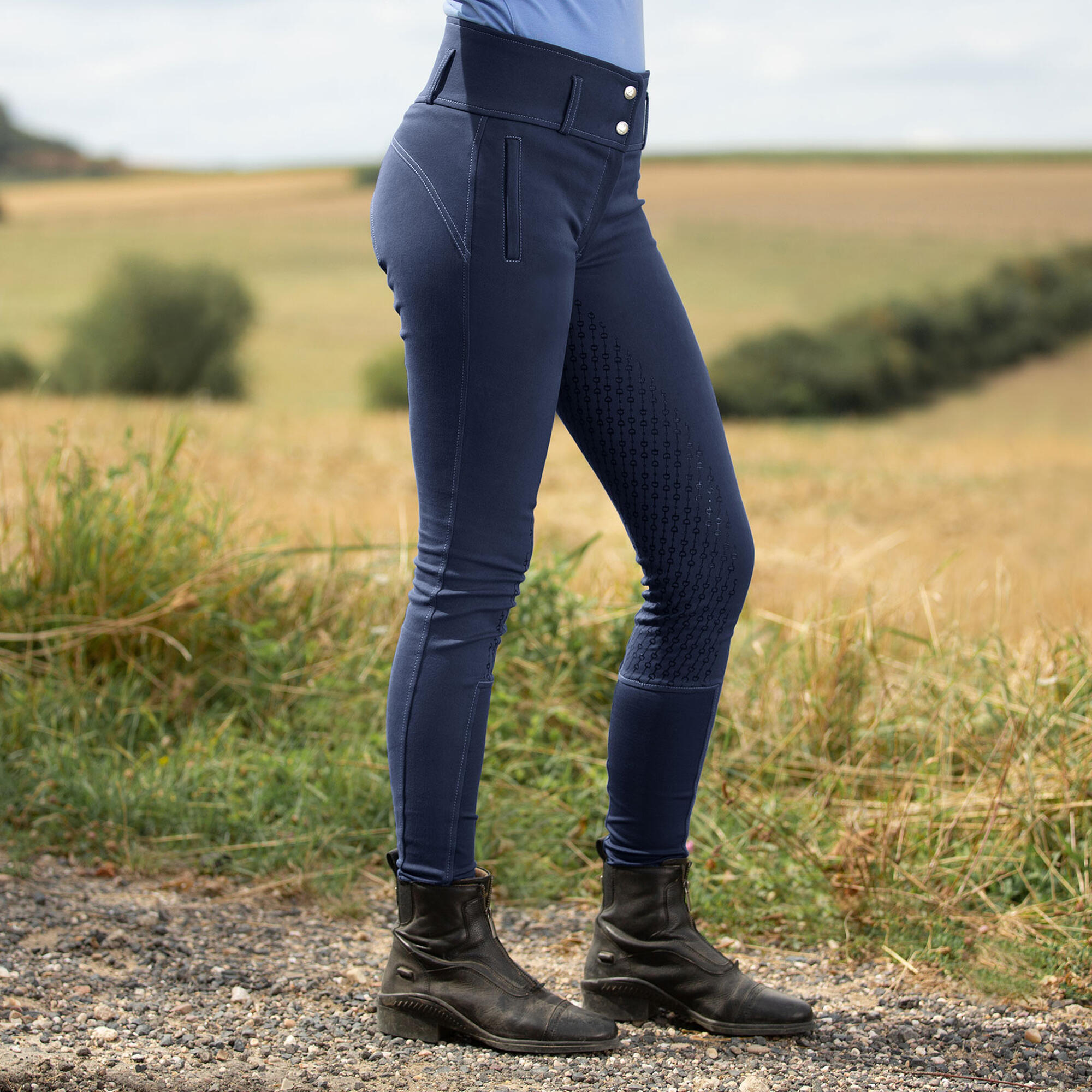 Pantalon équitation full grip femme Horze Daniela 2/5