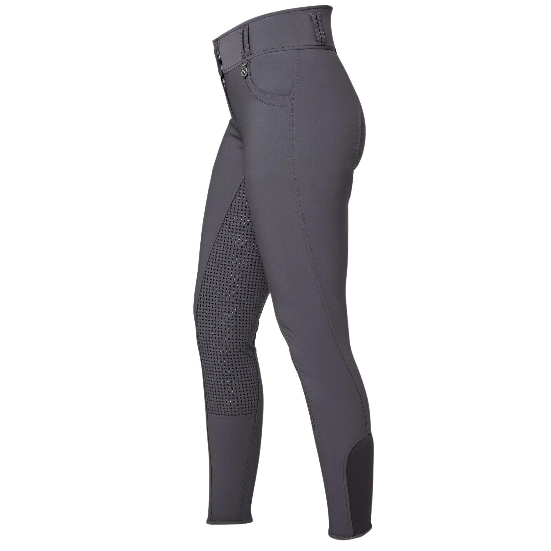 Premier Equine - Pantalon D'Équitation Taille Haute Femme Premier Equine Sophia - Pantalon D'Équitation - Gris|marron - 36 - Decathlon