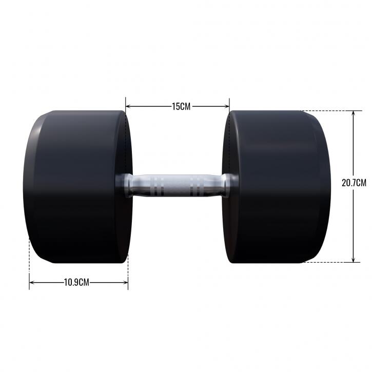 Kurzhantel Gummi 2,5 - 40 kg 6/6