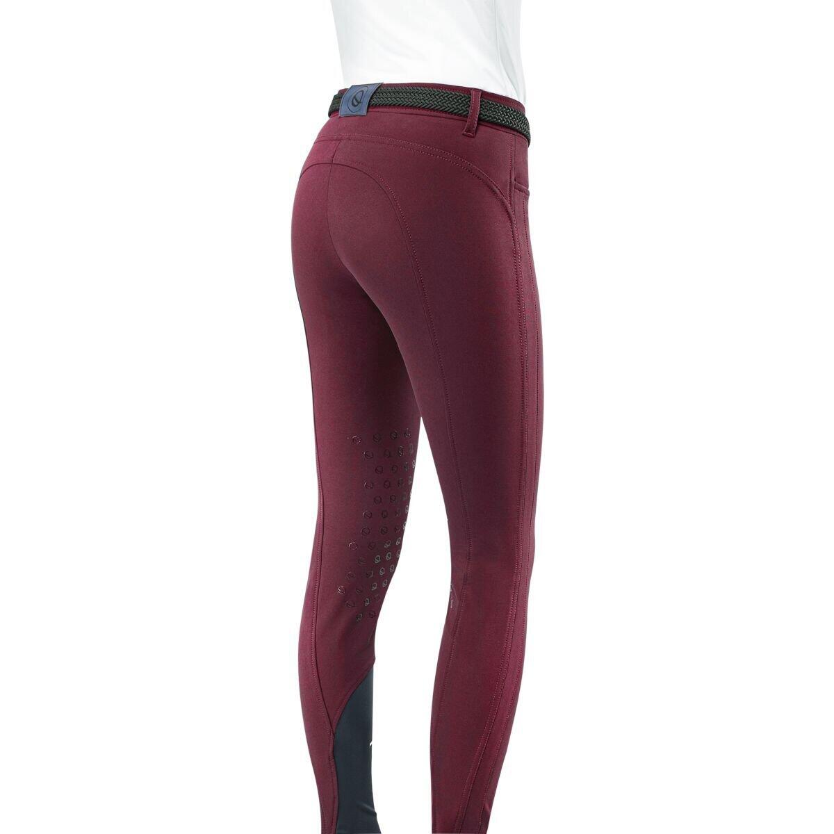 Paardrijden - Unisex -  Cherry - -women's Knee Grip Breeches Delma 2/3