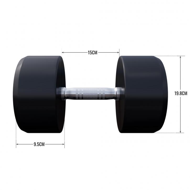 HALTÈRE MONOBLOC ROND | MUSCULATION | AU CHOIX DE 2,5KG À 40 KG 6/6