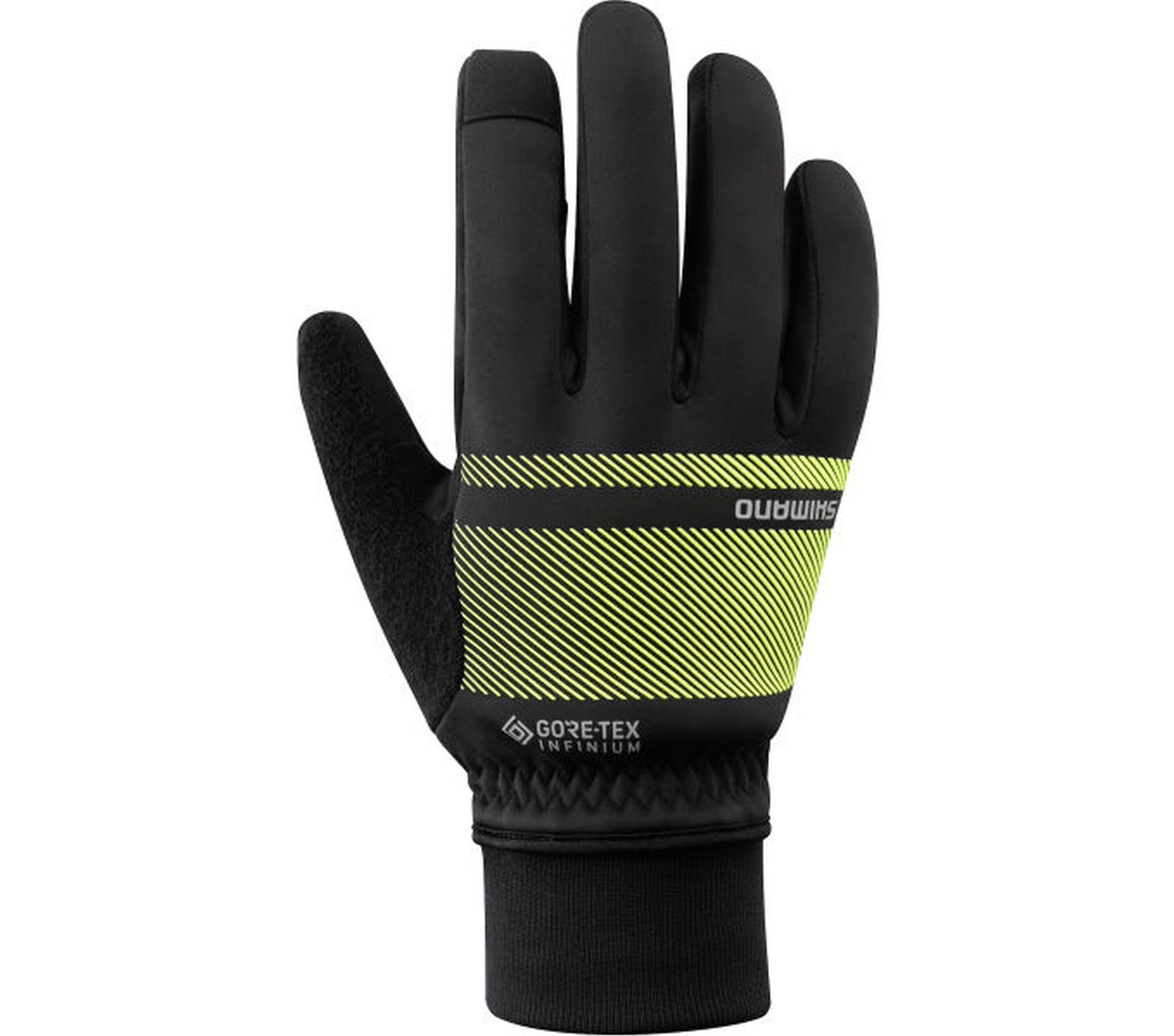 SHIMANO Fahrrad-Handschuhe INFINIUM™ PRIMALOFT®, Neon Yellow