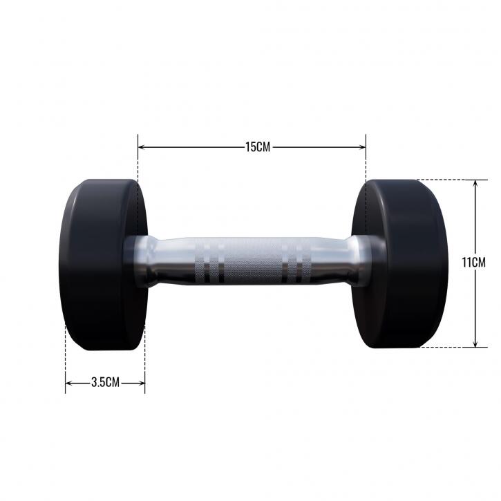 Dumbbell - 2,5 kg - Halter - Vaste dumbell - Gietijzer