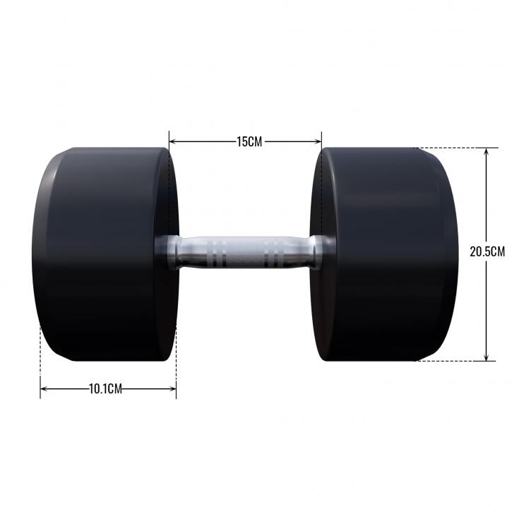 Ganteră rotundă fixă de la 2.5 kg la 40 kg