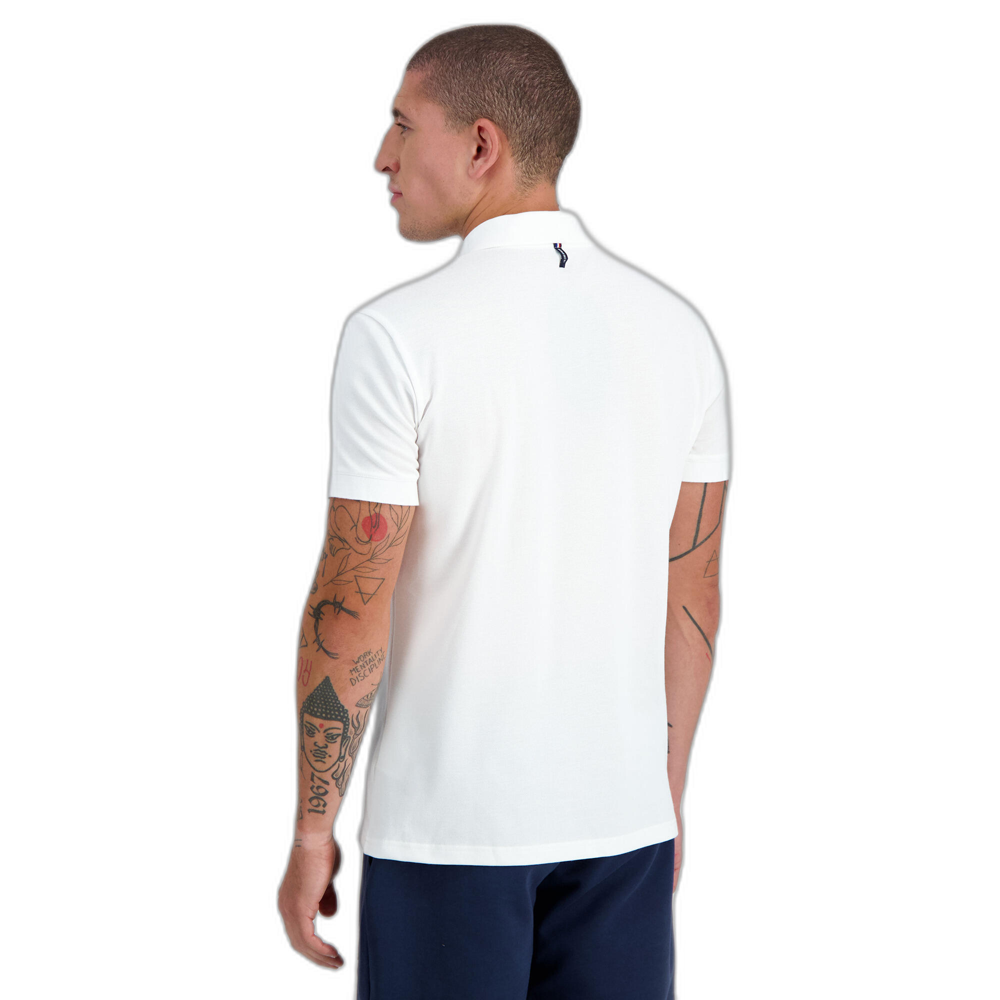 Camiseta Le Coq Sportif Ess Polo Ss No2 M, Blanco, Hombre 4/5