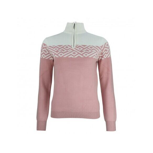 Maglia dolcevita donna con mezza zip Peak Mountain Akar