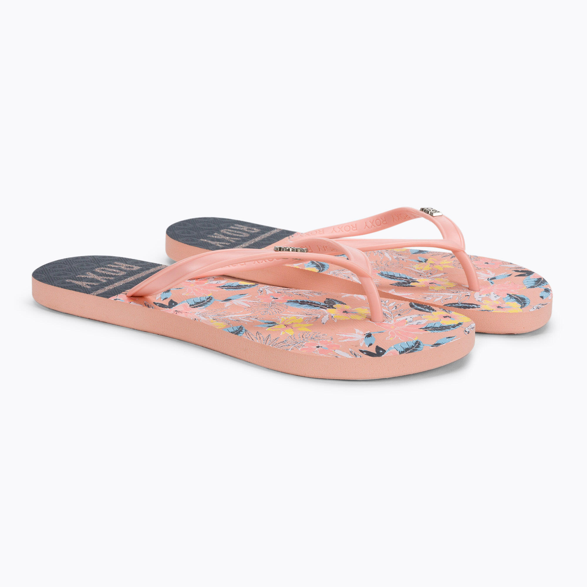 Chanclas para niñas Roxy Viva stamp en color rosa 5/5
