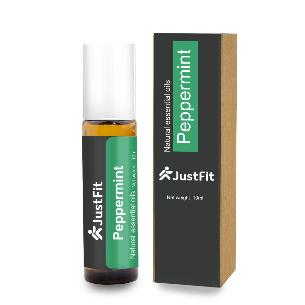 Gladiatorfit - Roll-on Aux Huiles Essentielles De Menthe Poivrée 10ml Justfit - Huile Essentielle - 10 G - Decathlon