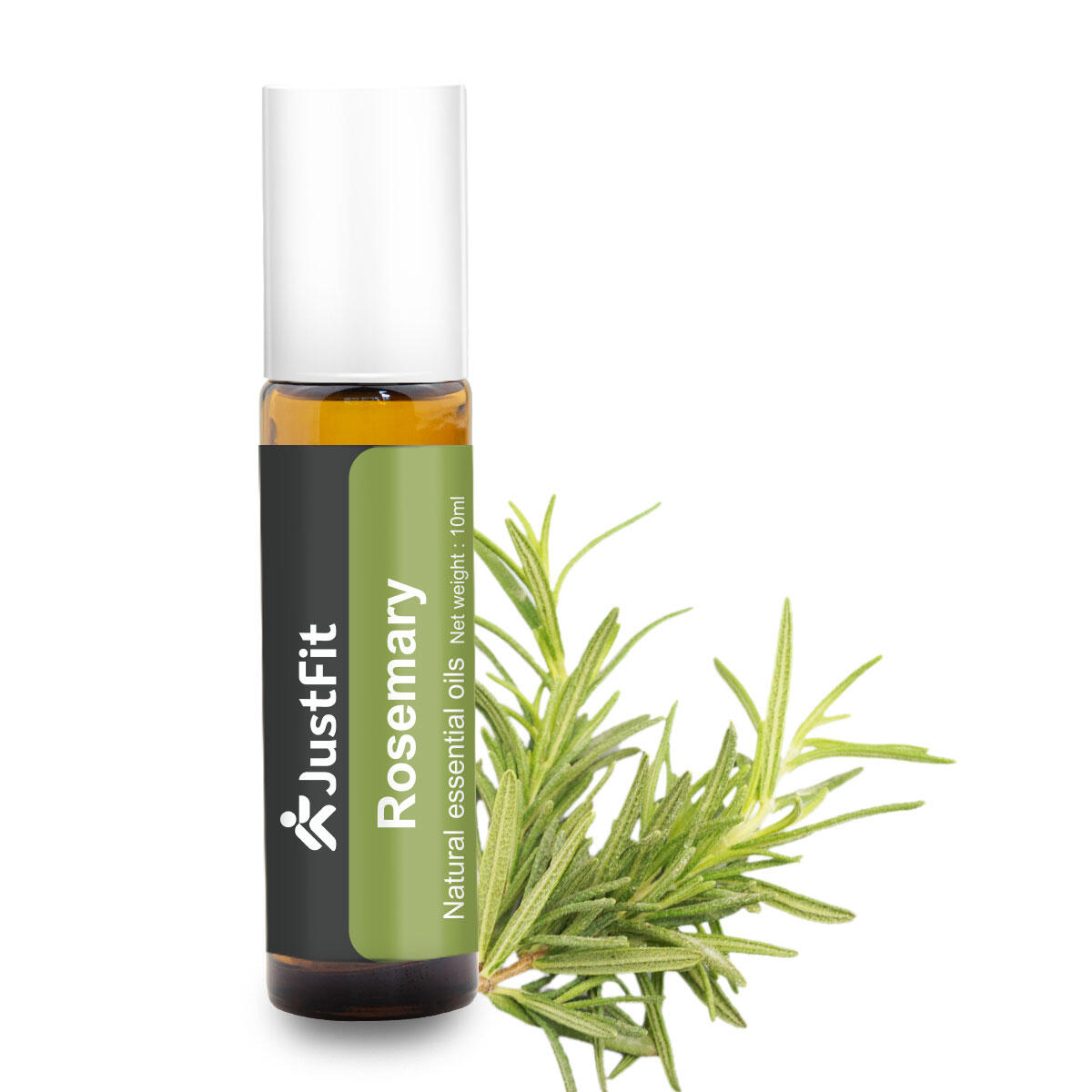 Roll-on aux huiles essentielles de romarin 10ml JustFit 2/3