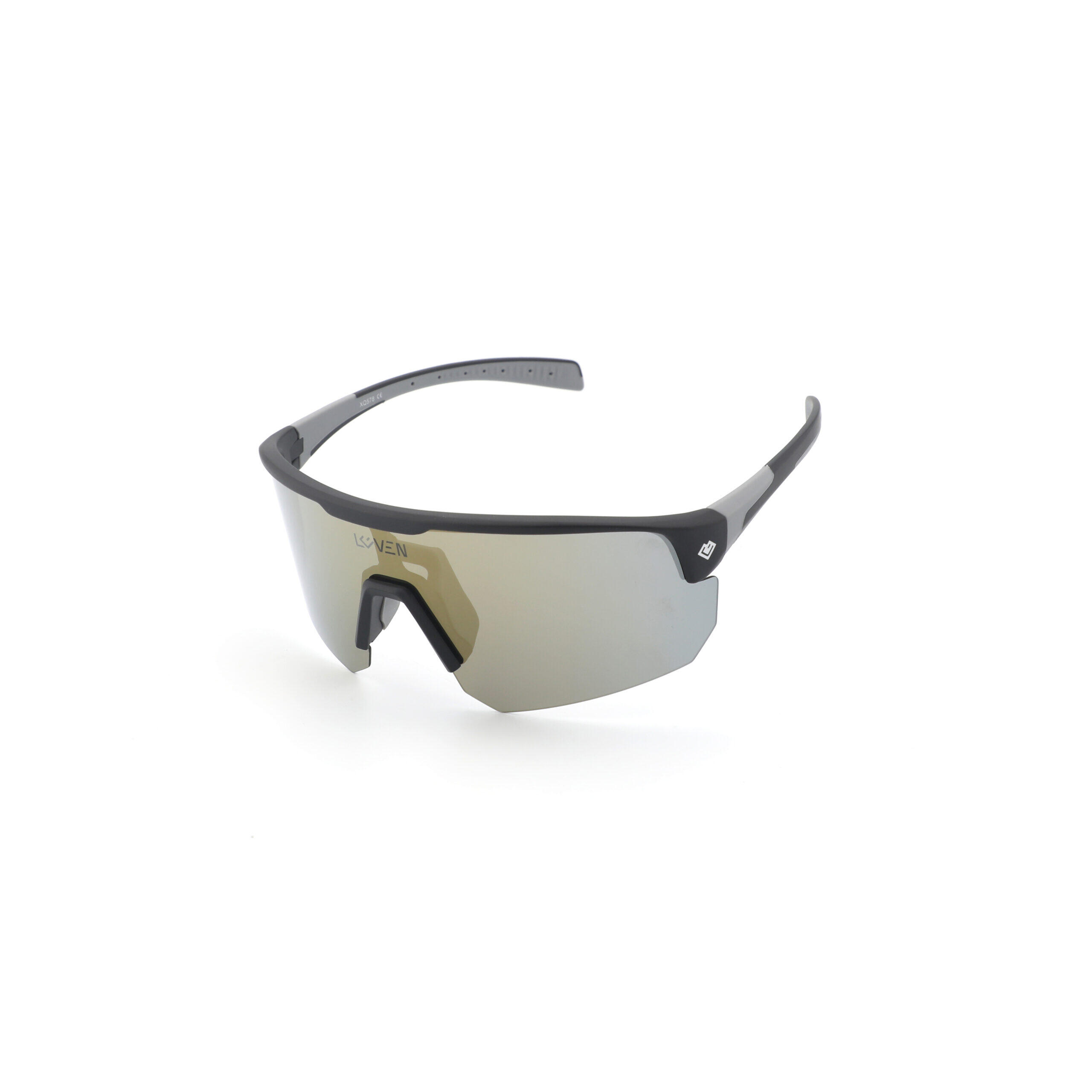 Gladiatorfit - Lunettes De Vélo Vtt Polarisées Adulte Uv400 Finition Brillante Loven - Lunettes De Soleil - Gris|noir - Taille Unique - Decathlon