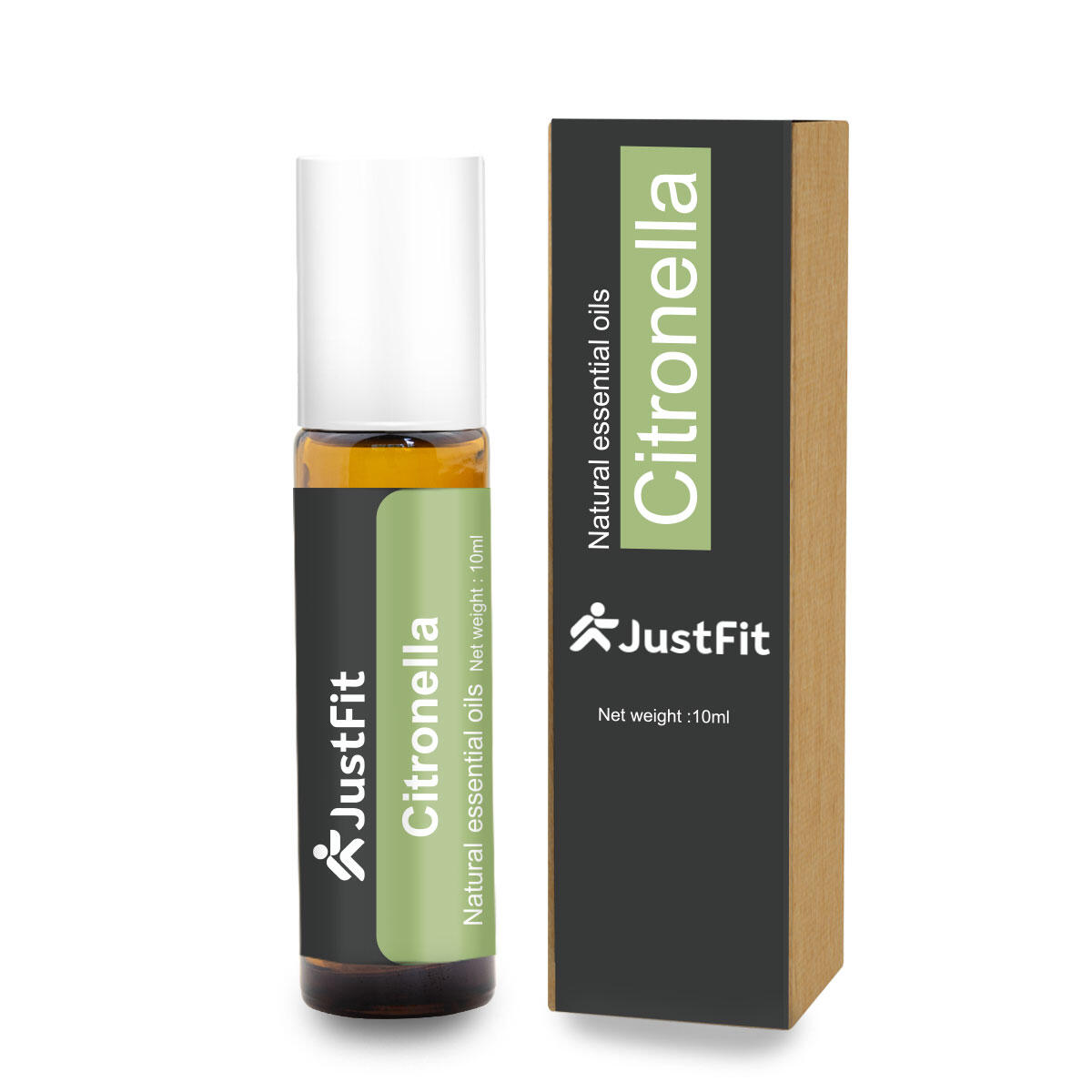Gladiatorfit - Roll-on Aux Huiles Essentielles De Citronnelle 10ml Justfit - Diffuseur Huile Essentielle - Taille Unique - Decathlon
