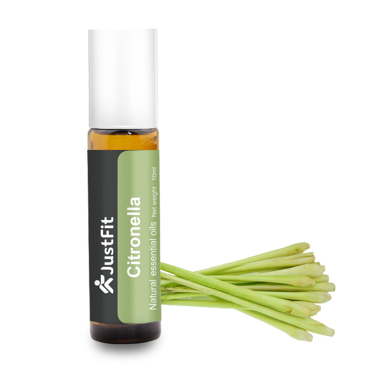 Roll-on aux huiles essentielles de citronnelle 10ml JustFit 2/3