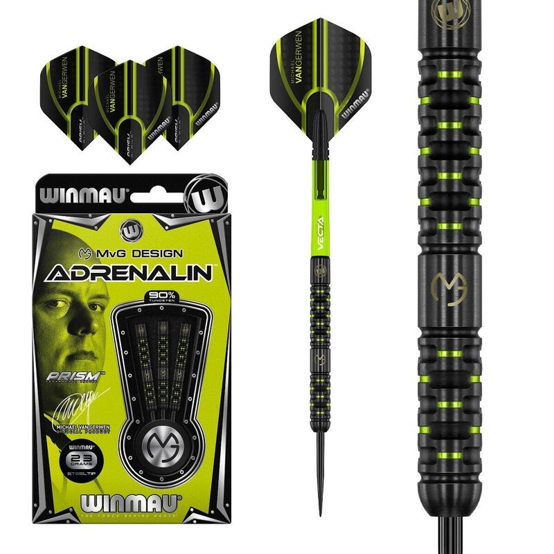 Dardos Winmau Michael Van Gerwen MvG Diseño Adrenalin 90%