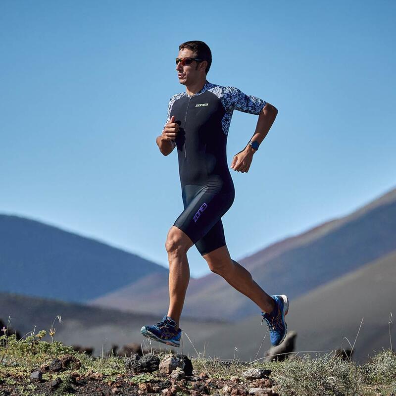 Trisuit ZONE3 Lava cu mânecă scurtă pentru bărbați