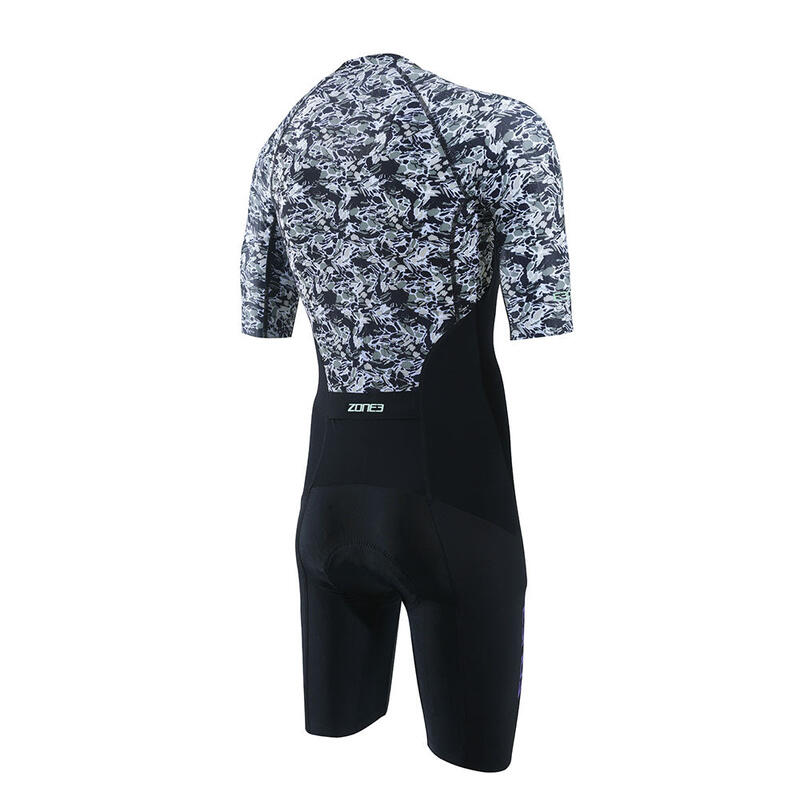 Trisuit ZONE3 Lava cu mânecă scurtă pentru bărbați