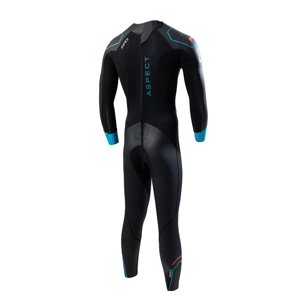 Aspect 'Breaststroke' Wetsuit Men's Black/Blue 2/7
