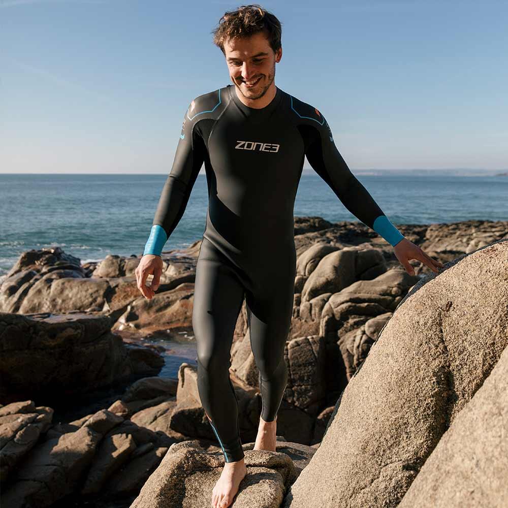 Aspect 'Breaststroke' Wetsuit Men's Black/Blue 3/7