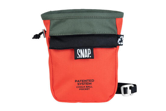 Sac à magnésie - Chalk Pocket Scratch Grenadine & Dark khaki