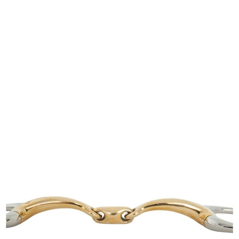 Punte da snaffle doppie per cavalli BR Equitation Soft Contact 2/3