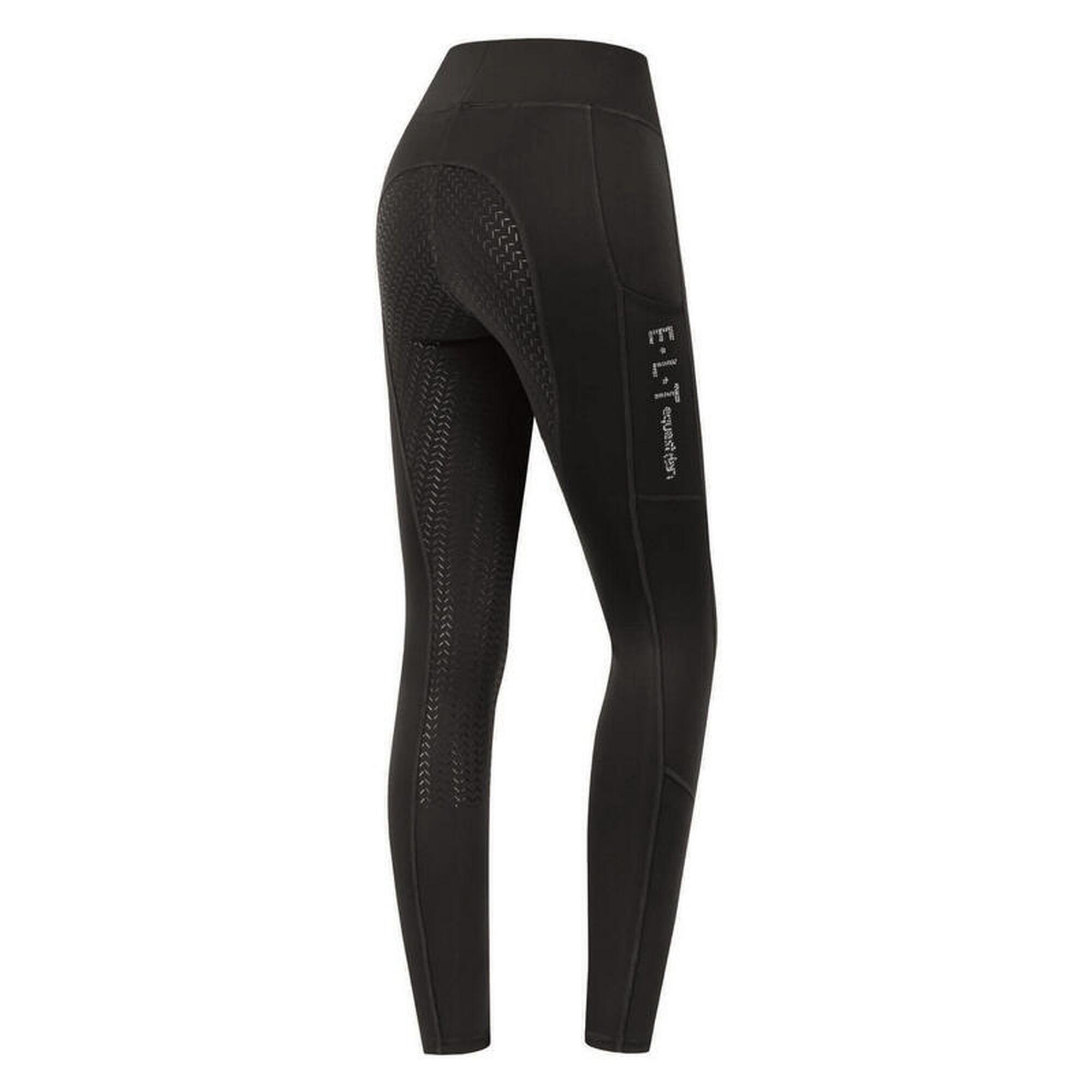 Elt - Legging Équitation Full Grip Femme Elt Ella Glam - Pantalon D'Équitation - Noir - 46 L/xl - Decathlon