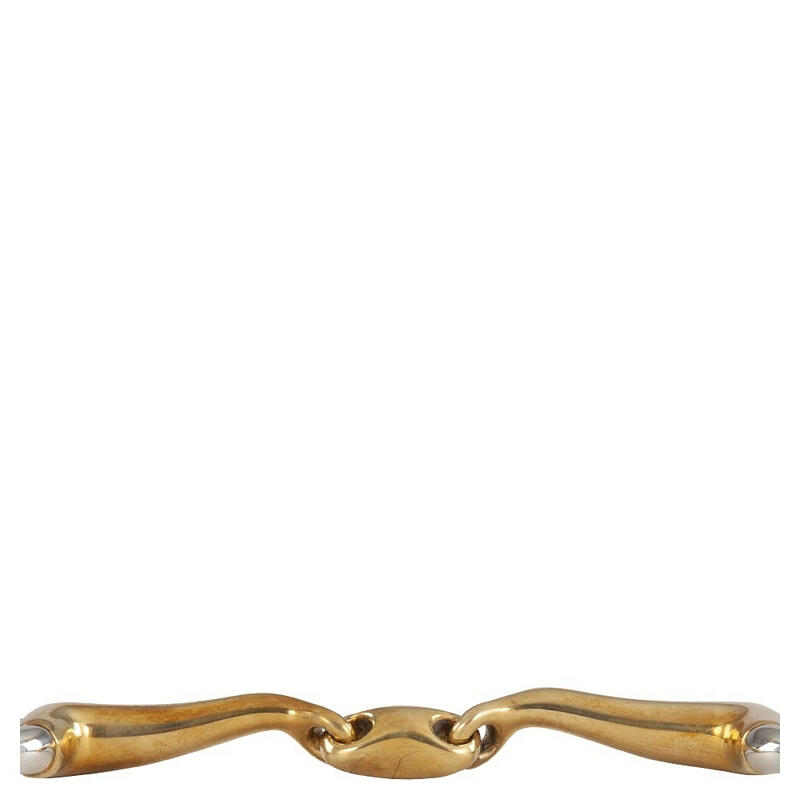Bocado de oliva doble redondeado para caballos BR Equitation 2/3
