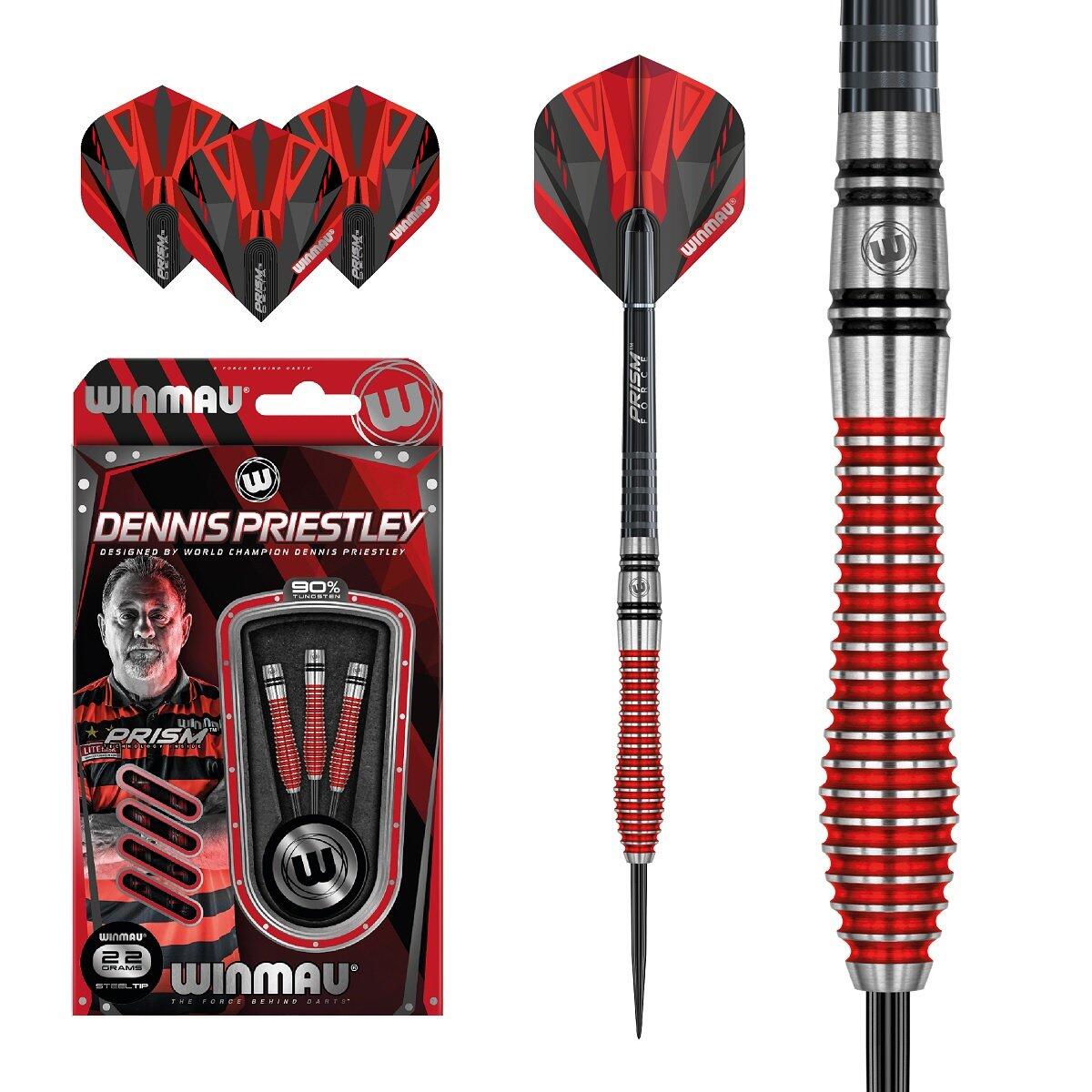 WINMAU Dennis Priestley SE dardos punta de acero 22gr