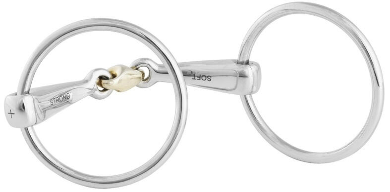 Mors 2 anneaux simple brisure pour cheval Stübben 2/3