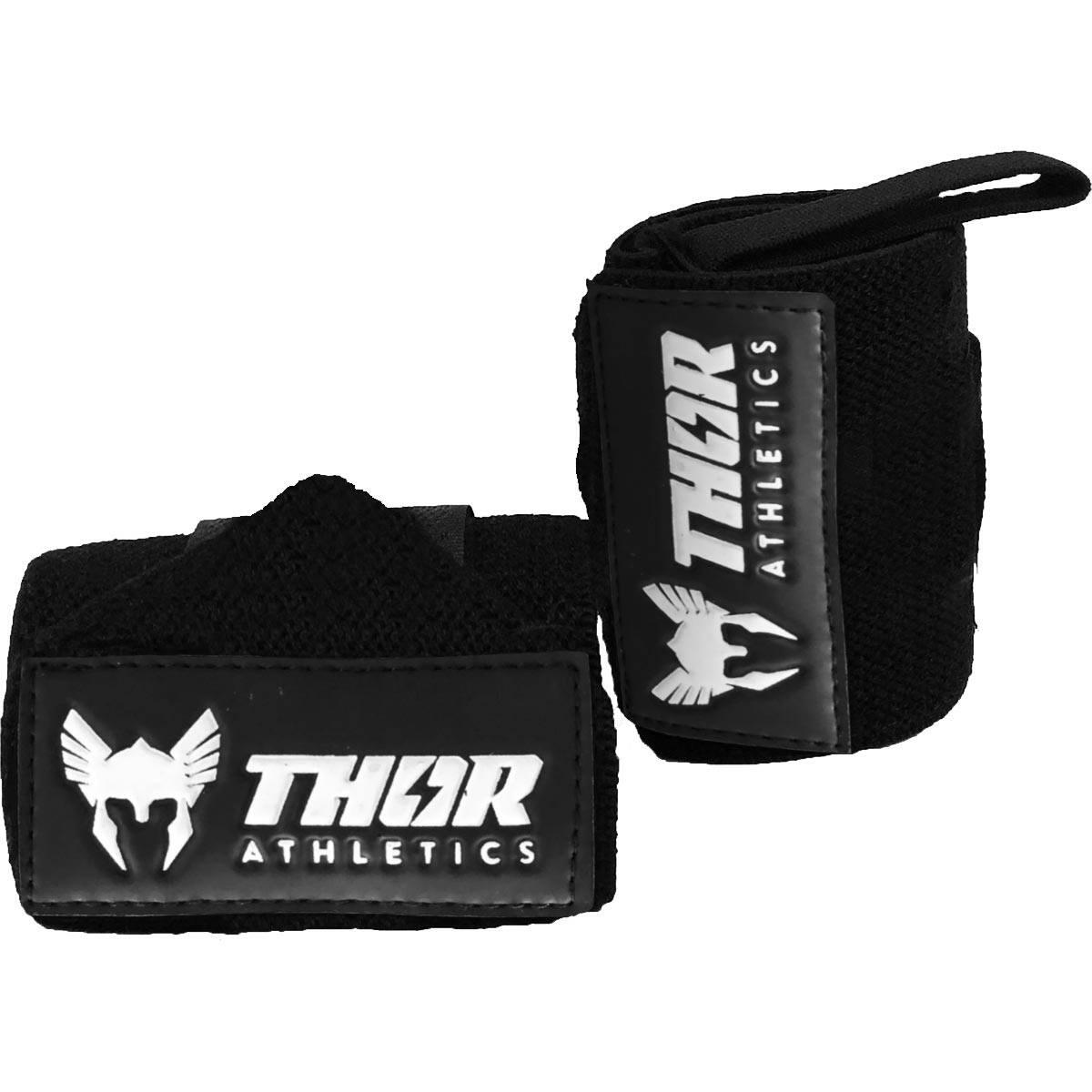 THOR ATHLETICS  Wrist Wraps - Polsbrace - Krachttraining - 60 cm - Zwart - Flexibel