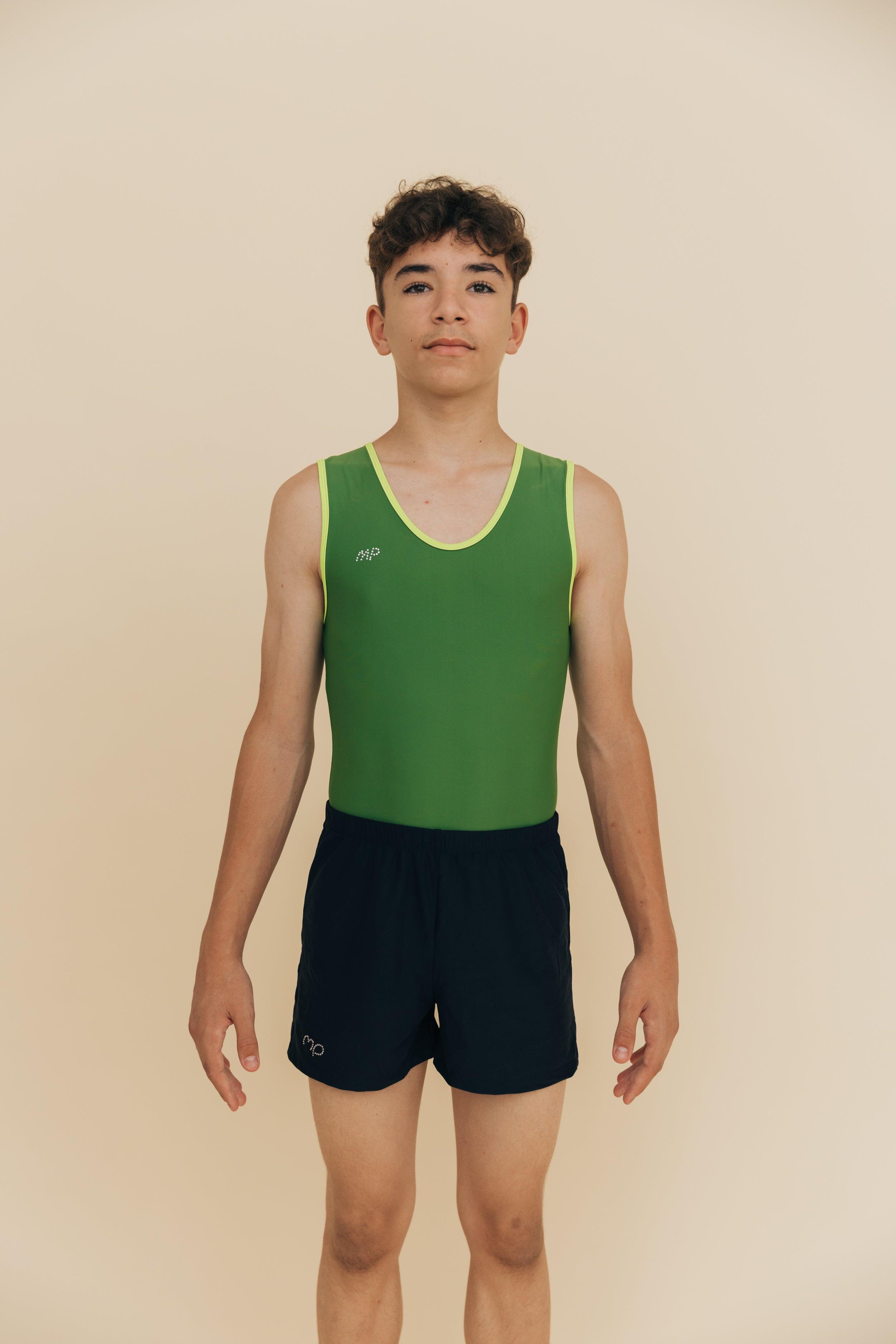 MP GYMNASTICS Maillot da ginnastica verde Aerial Ragazzo