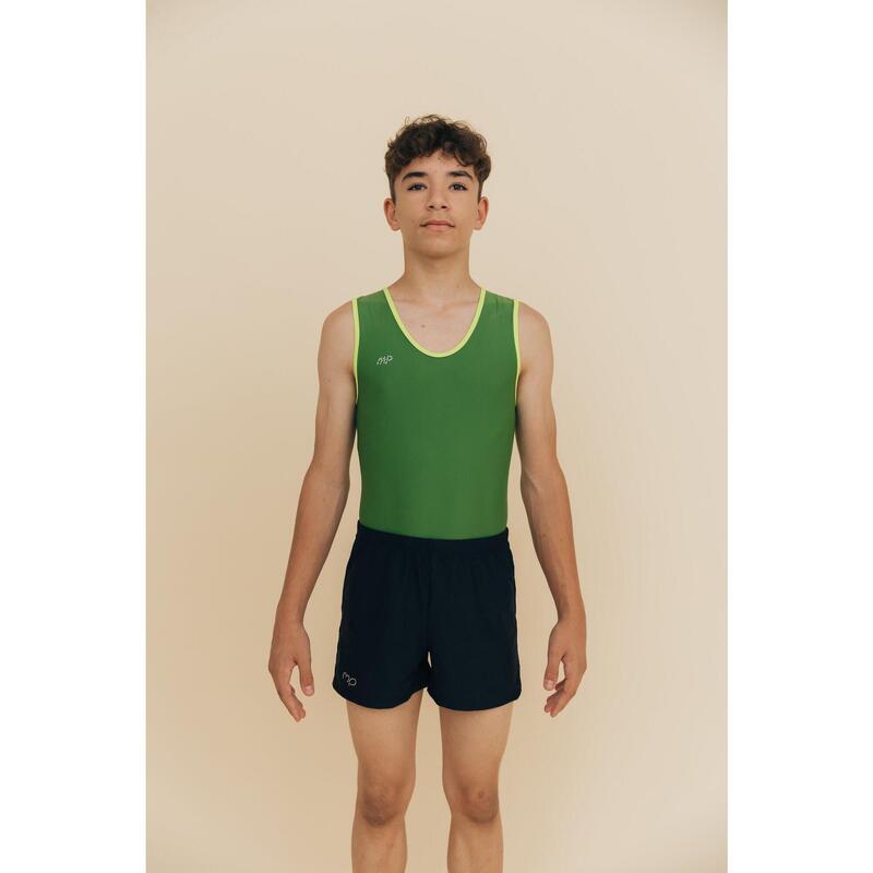 Maillot da ginnastica verde Aerial Ragazzo