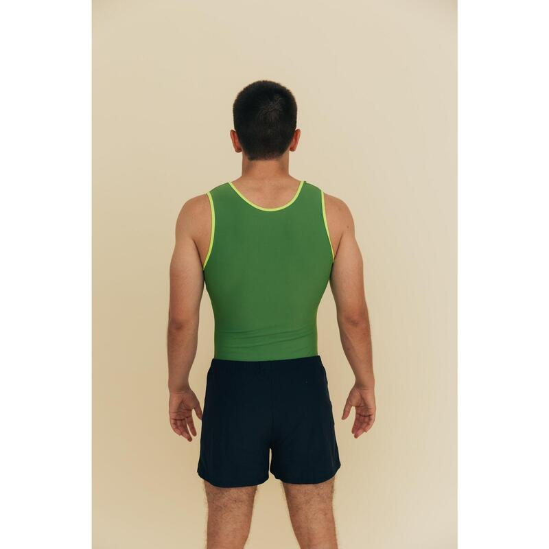 Aerial Groen Heren Gym Maillot