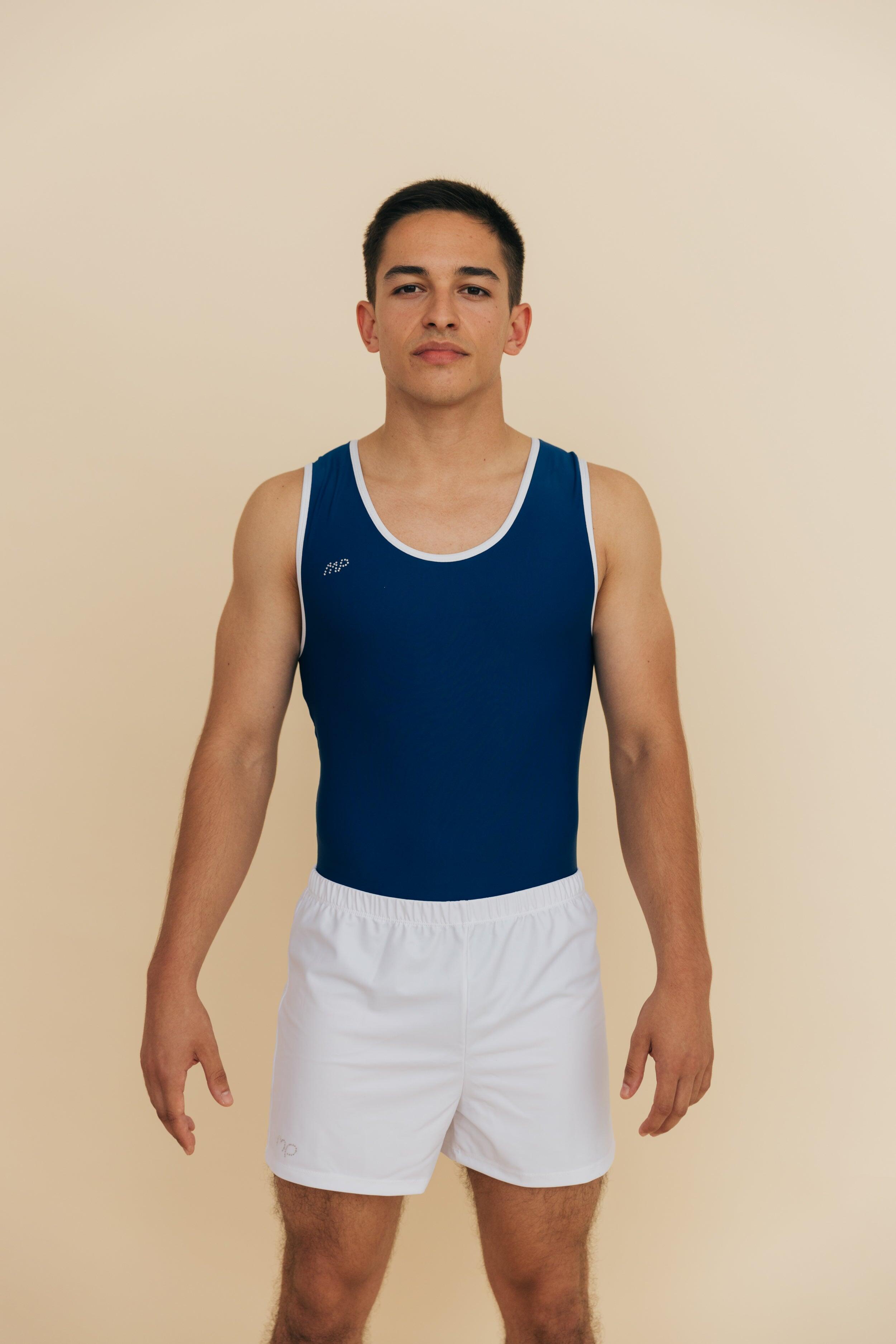 MP GYMNASTICS Pantaloncini da ginnastica bianchi da uomo