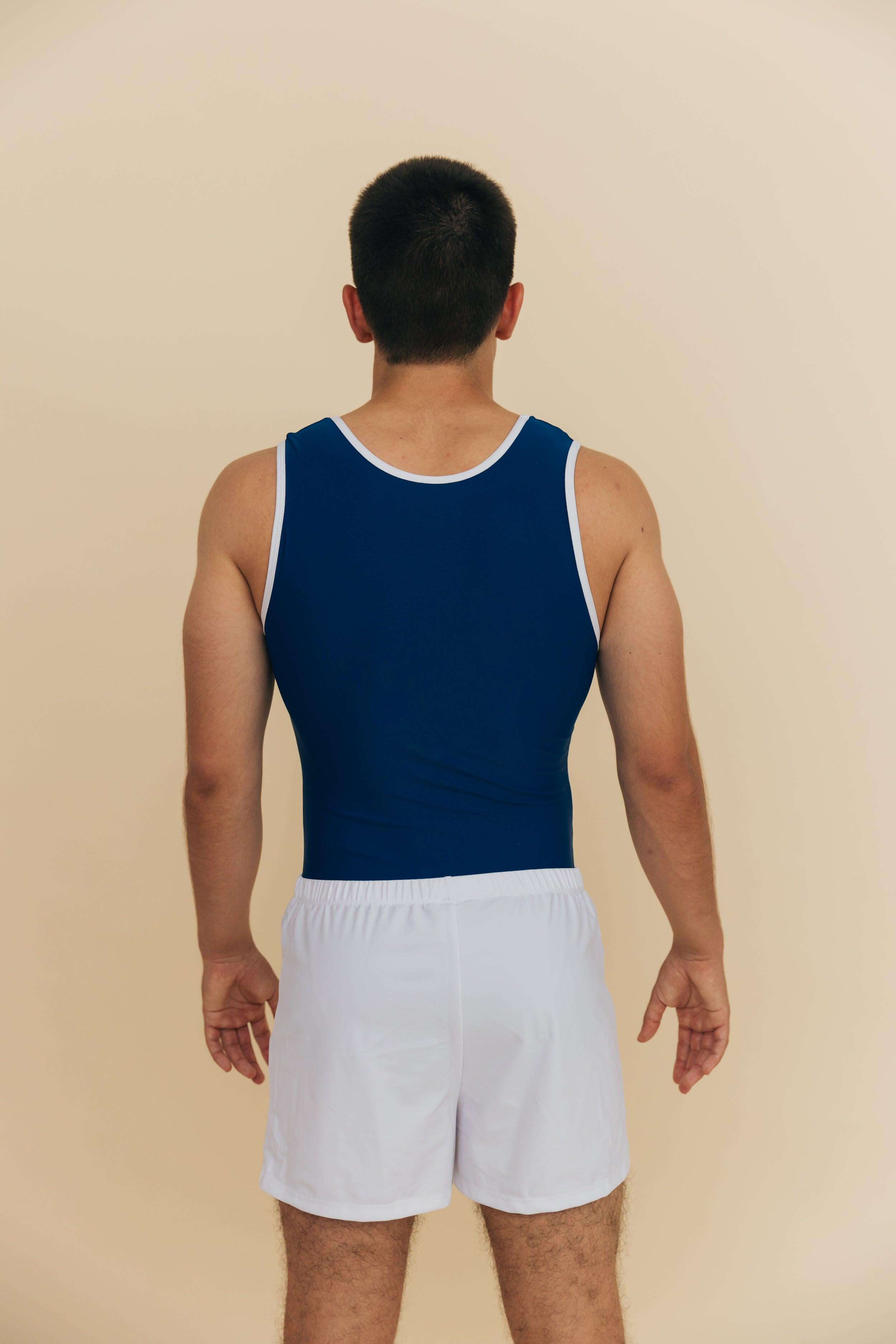 Shorts de Gymnastique Blanc Homme 3/4