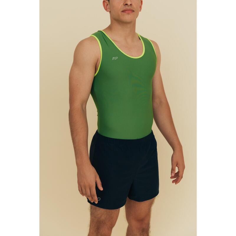 Aerial Groen Heren Gym Maillot