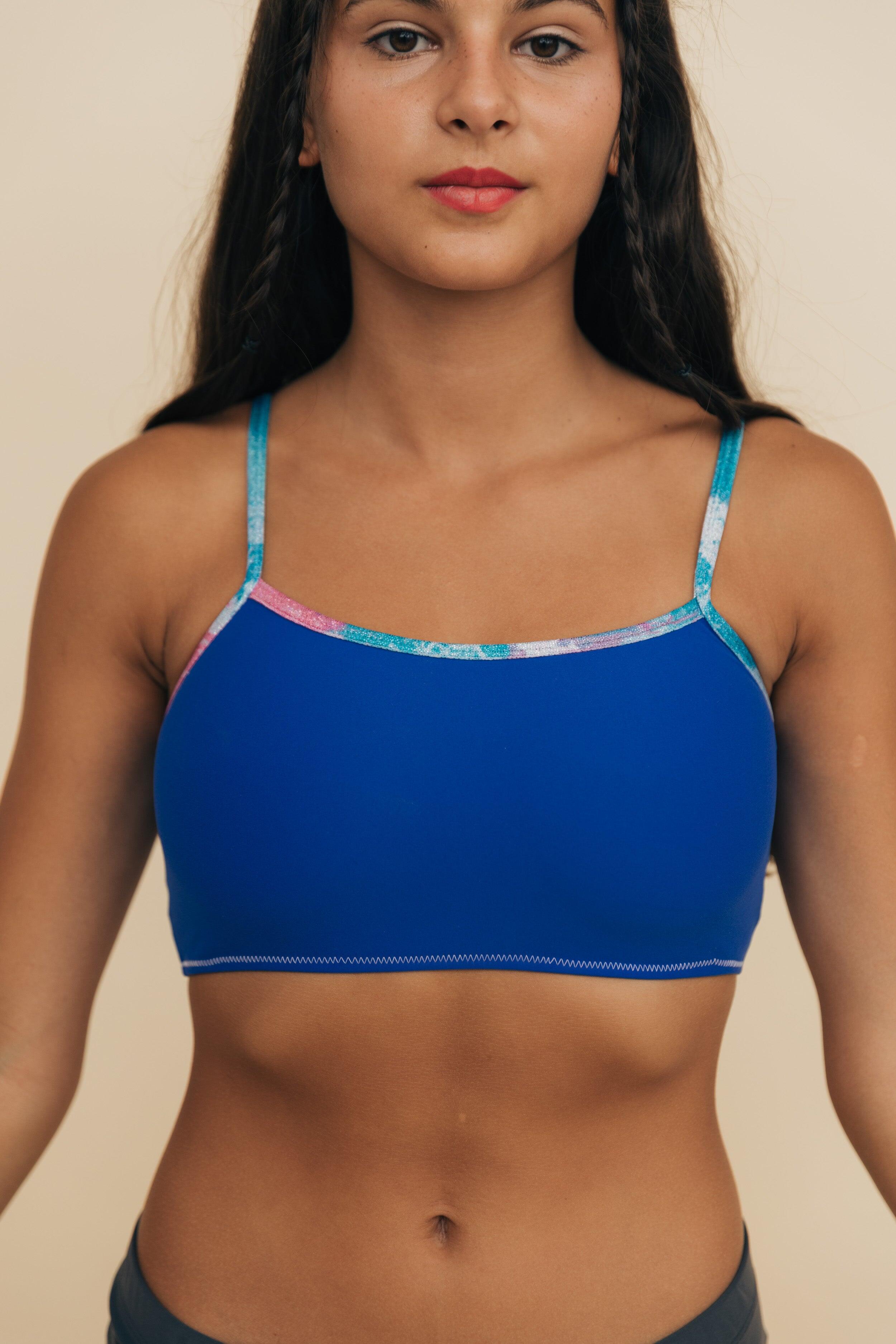 MP GYMNASTICS Top de Ginática Pivot Azul Mulher