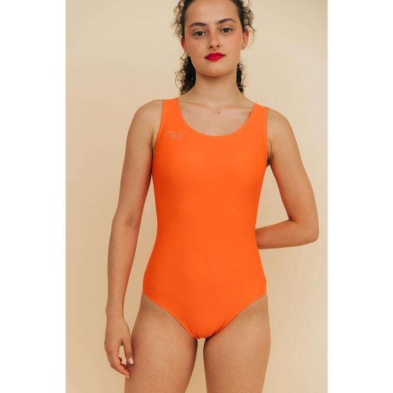 Split Oranje Dames Turn Maillot