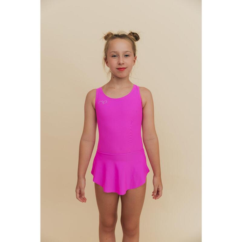 Maillot da ginnastica Plié rosa per bambina