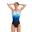 Speedo Womens Placement Digital Fixed Crossback Black/True Navy/Cobalt Pop/White