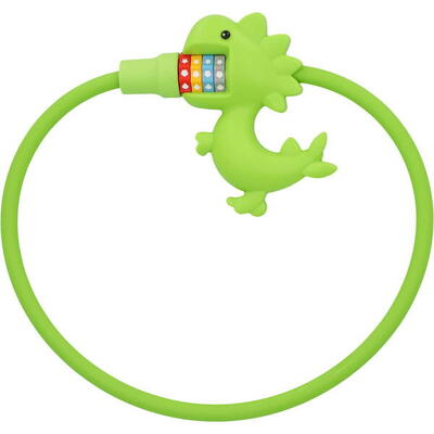 Cavo antifurto con lucchetto con numero di dinosauro Fischer