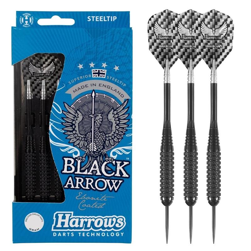 Harrows dartpijlen Black Arrow steeltip gewicht 23 gram