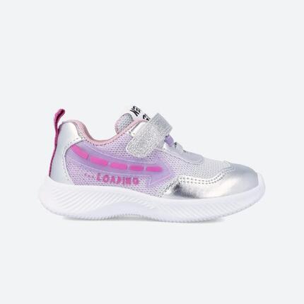Zapatillas Deportivas Caminar Niños Garvalín 231805D Plateadas Cierre Adherente
