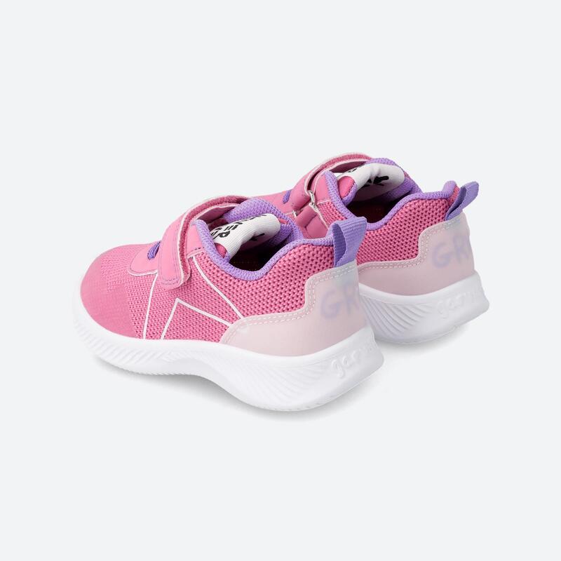 Zapatillas Deportivas Caminar Niños Garvalín 231800D Fucsia con Cierre Adherente