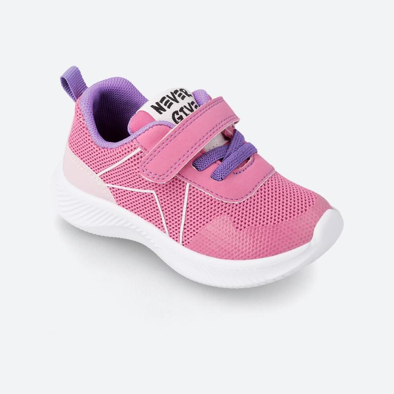 Zapatillas Deportivas Caminar Niños Garvalín 231800D Fucsia con Cierre Adherente