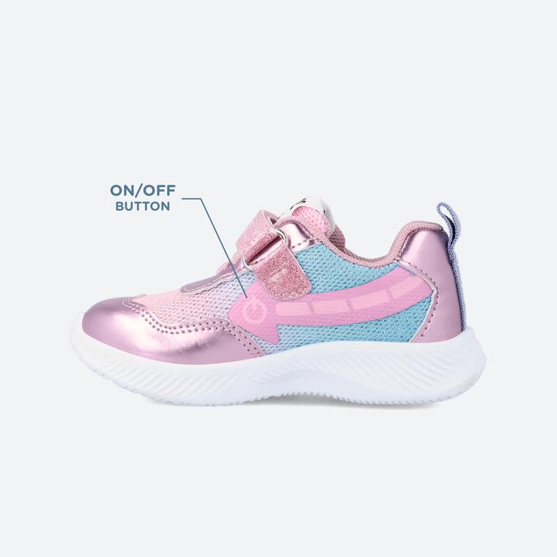 Zapatillas Deportivas Caminar Niños Garvalín 231805C Rosas con Cierre Adherente