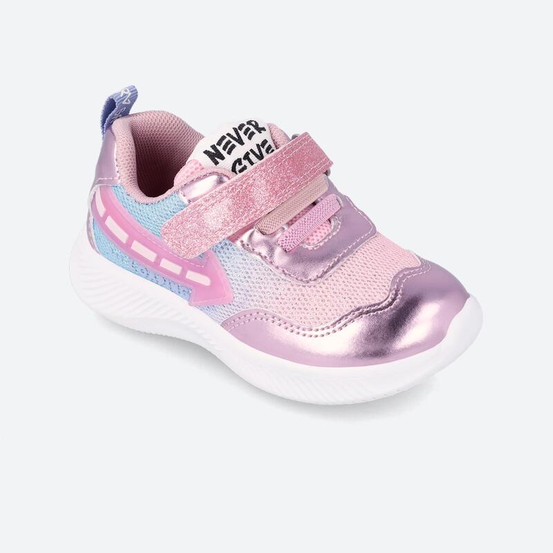 Zapatillas Deportivas Caminar Niños Garvalín 231805C Rosas con Cierre Adherente