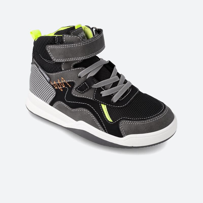 Zapatillas Abotinadas Niños Garvalín 231631A Negras con Cierre Adherente