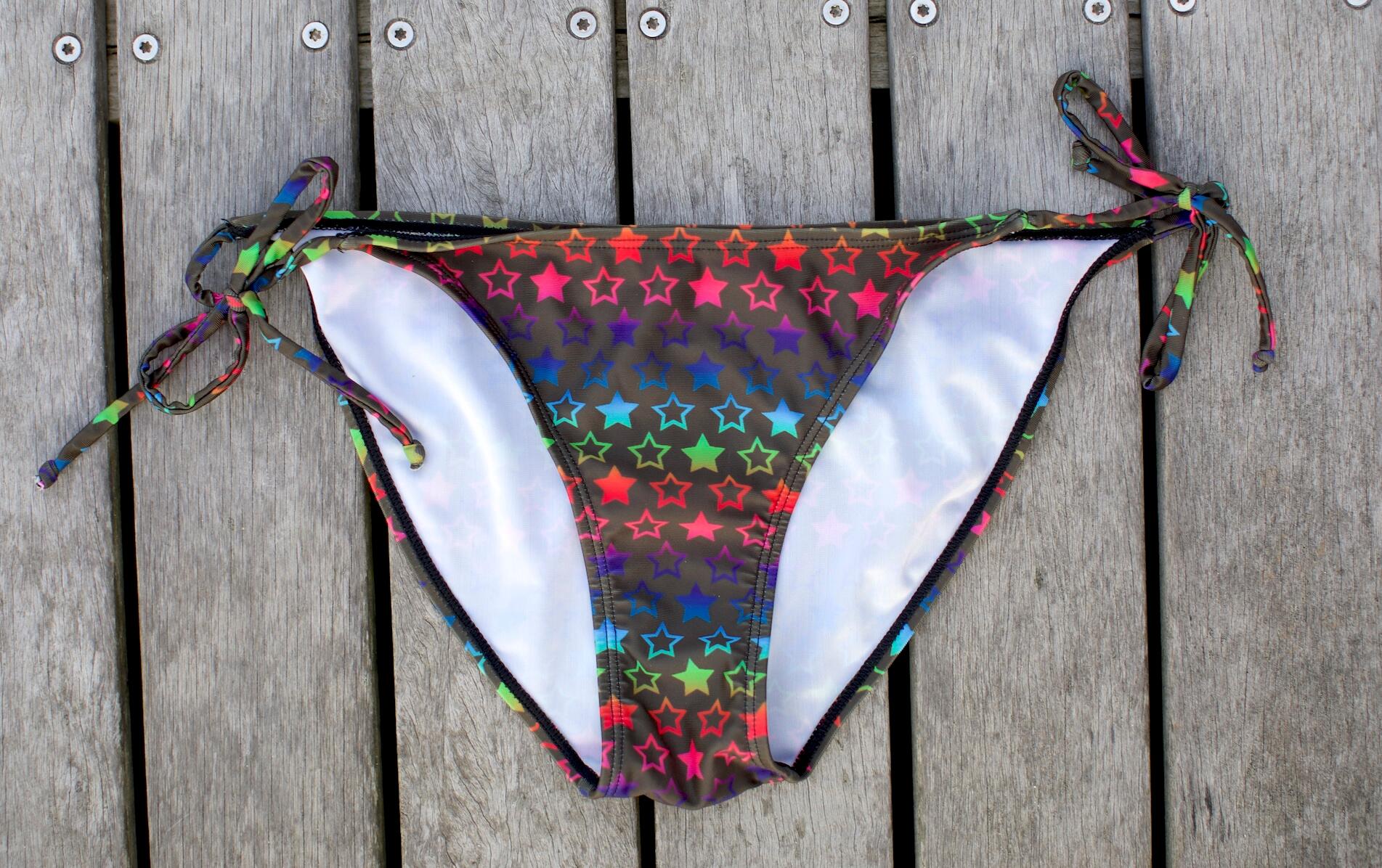 Damen Bikini Set Bikinihose Bikinitop Style 1 Stars Sterne 4/6