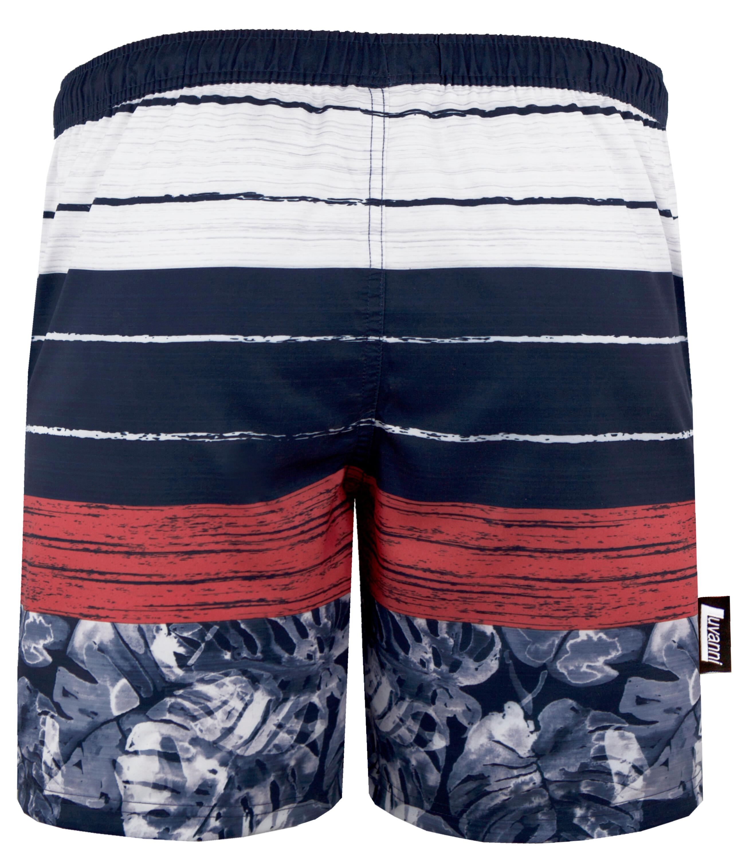 Herren Badehose Style 868 Blätter Streifen 4/4